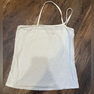 Reformation one shoulder White Spaghetti Strap Tank Top small